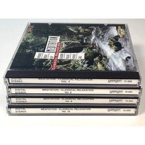 Lot 4 Meditation: Classical Relaxation Music CDs Vol. 5 6 8 10 TESTED Work EUC